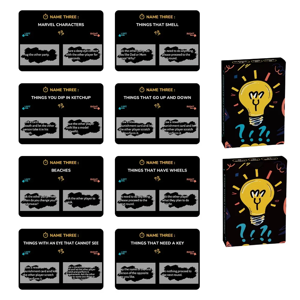 46 New English Truth or Dare Interactive Scratch Cards Party Meal Game Prop Cards Fun Lively Exciting Engaging Amusing
46 New English Truth or Dare Interactive Scratch Cards Party Meal Game Prop Cards Fun Lively Exciting Engaging Amusing