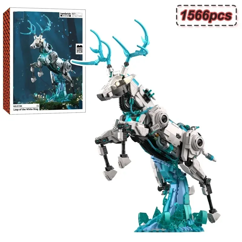 1566PCS MOC Deer Leaping Animal Series Building Blocks DIY Set with LED Lights Creative Cartoon Assembly Brick Puzzle Toys Gift
1566PCS MOC Deer Leaping Animal Series Building Blocks DIY Set with LED Lights Creative Cartoon Assembly Brick Puzzle Toys Gift