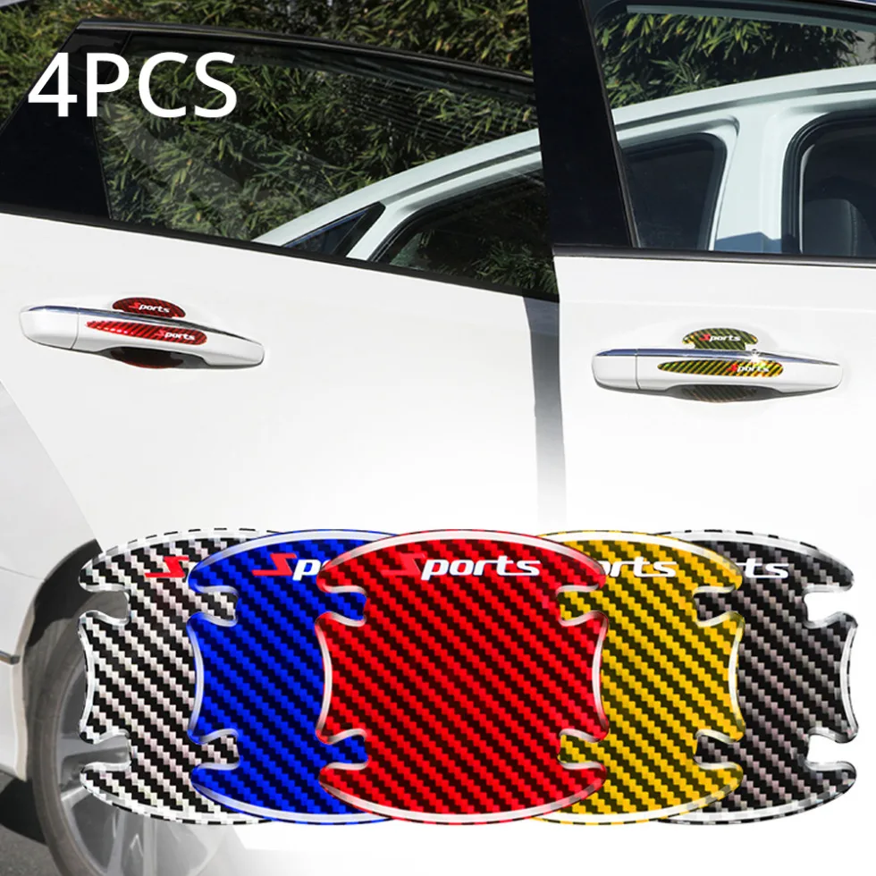 4pcs Car Door Handle Scratch Protector Carbon Fiber Sports Sticker Auto Door Bowl Styling Decoration Sticker Accessories
4pcs Car Door Handle Scratch Protector Carbon Fiber Sports Sticker Auto Door Bowl Styling Decoration Sticker Accessories
