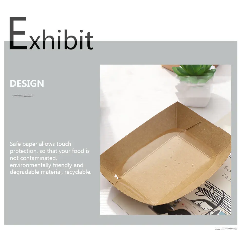 50Pcs Kraft Paper Dessert Plate Snack Holding Box Eco-Friendly Baked Food Paper Box for Wedding Birthday Anniversaries
50Pcs Kraft Paper Dessert Plate Snack Holding Box Eco-Friendly Baked Food Paper Box for Wedding Birthday Anniversaries