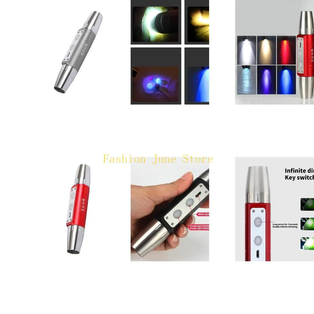 N5KA Professional Jadeite Testing Light Jade Flashlight Stainless Steel Texture
N5KA Professional Jadeite Testing Light Jade Flashlight Stainless Steel Texture