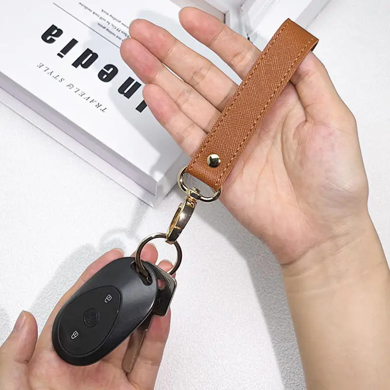 PU Leather Keychain Wristlet, Business Gift For Men Women Car Strap Waist Wallet KeyChains Keyrings,Anti-Lost, Bag Charm Strap
PU Leather Keychain Wristlet, Business Gift For Men Women Car Strap Waist Wallet KeyChains Keyrings,Anti-Lost, Bag Charm Strap