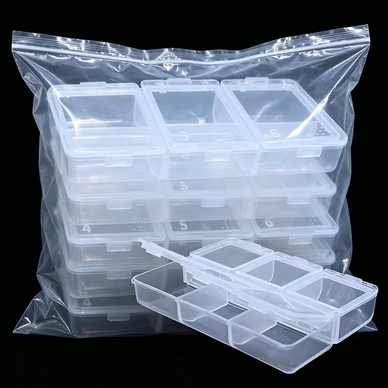 Clear Jewlery Box Large Capacity Square Transparent Plastic Storage Box Case Slot Pills Jewelry Beads Earring Case Organizer
Clear Jewlery Box Large Capacity Square Transparent Plastic Storage Box Case Slot Pills Jewelry Beads Earring Case Organizer