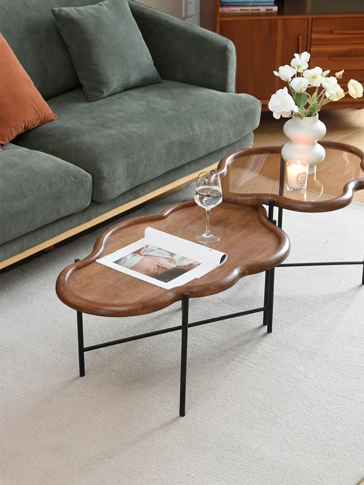 wooden walnut cloud coffee table medieval creative special-shaped irregular small apartment living room retro coffee tables
wooden walnut cloud coffee table medieval creative special-shaped irregular small apartment living room retro coffee tables