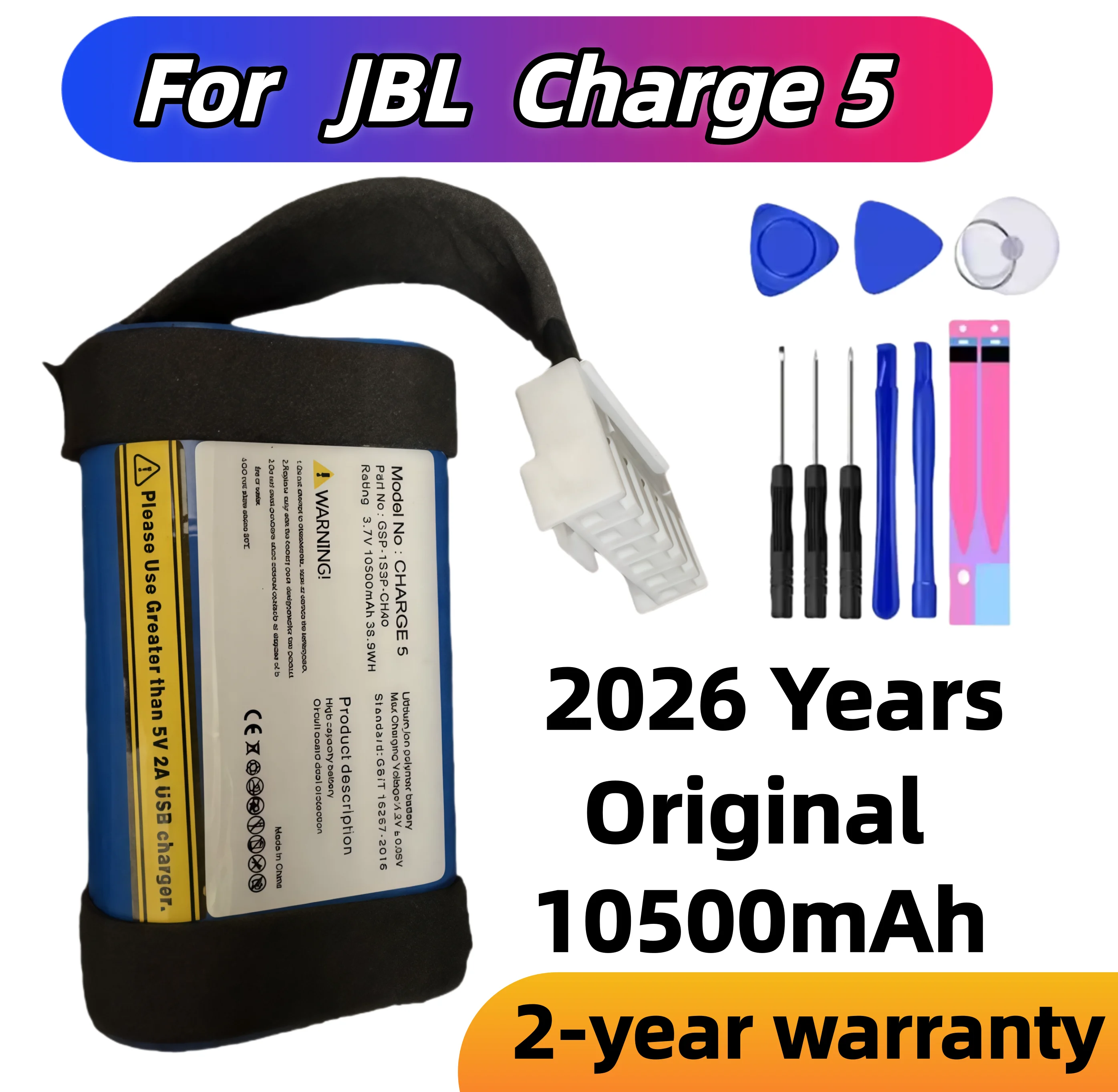 Original Replacement For JBL Charge 5 GSP102910A Bateria Premium Replacement Battery - Fast Charging Lithium Polymer Battery
Original Replacement For JBL Charge 5 GSP102910A Bateria Premium Replacement Battery - Fast Charging Lithium Polymer Battery