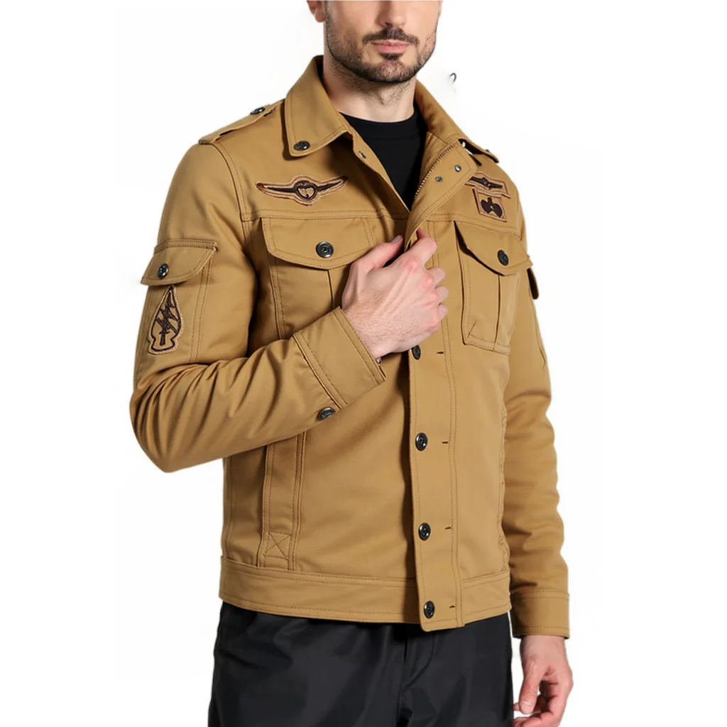 Men Autumn Jacket Fashion Casual Fit Workwear Coat Stylish Trendy Outdoor Sports Windproof Warm Cotton Bomber Jacket for Men
Men Autumn Jacket Fashion Casual Fit Workwear Coat Stylish Trendy Outdoor Sports Windproof Warm Cotton Bomber Jacket for Men