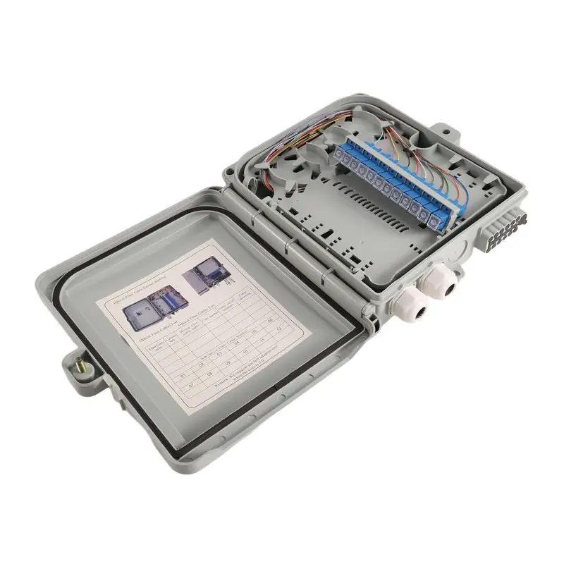 Fiber Optic Distribution Box Termination 12 Core FTTH Full Configuration SC Single Mode Pigtail
Fiber Optic Distribution Box Termination 12 Core FTTH Full Configuration SC Single Mode Pigtail