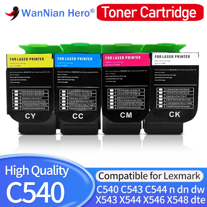 C540 Toner Cartridge With Stable Chip Compatible for Lexmark C543 C544 C546 dw dn X543 X544 X546 X548 de dte Printer Color Toner
C540 Toner Cartridge With Stable Chip Compatible for Lexmark C543 C544 C546 dw dn X543 X544 X546 X548 de dte Printer Color Toner