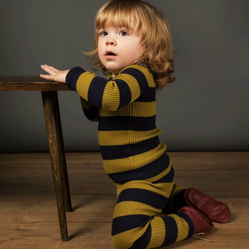 Jenny&Dave 2023 Autumn and Winter Children's Knitted Bottom Shirt Infant and Young Children's Striped Home Suit Set Boys and Gir
Jenny&Dave 2023 Autumn and Winter Children's Knitted Bottom Shirt Infant and Young Children's Striped Home Suit Set Boys and Gir