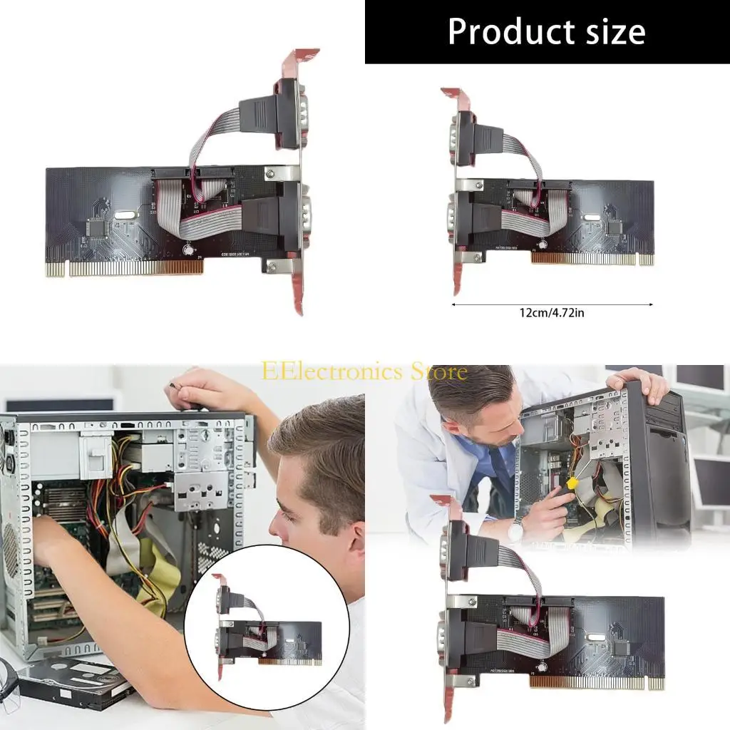 B03C 2 Port PCI Serial Adapter 9 Pin Easy Installation Expansion Card Transfer for Automation Control Industrial Equipment
B03C 2 Port PCI Serial Adapter 9 Pin Easy Installation Expansion Card Transfer for Automation Control Industrial Equipment