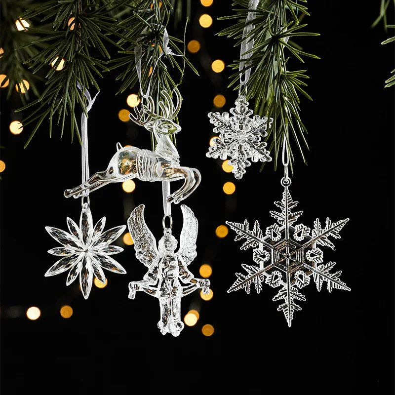 Acrylic Transparent Ornaments Snowflake Reindeer, Ins Photo Props for Xmas Tree Holiday Decoration
Acrylic Transparent Ornaments Snowflake Reindeer, Ins Photo Props for Xmas Tree Holiday Decoration