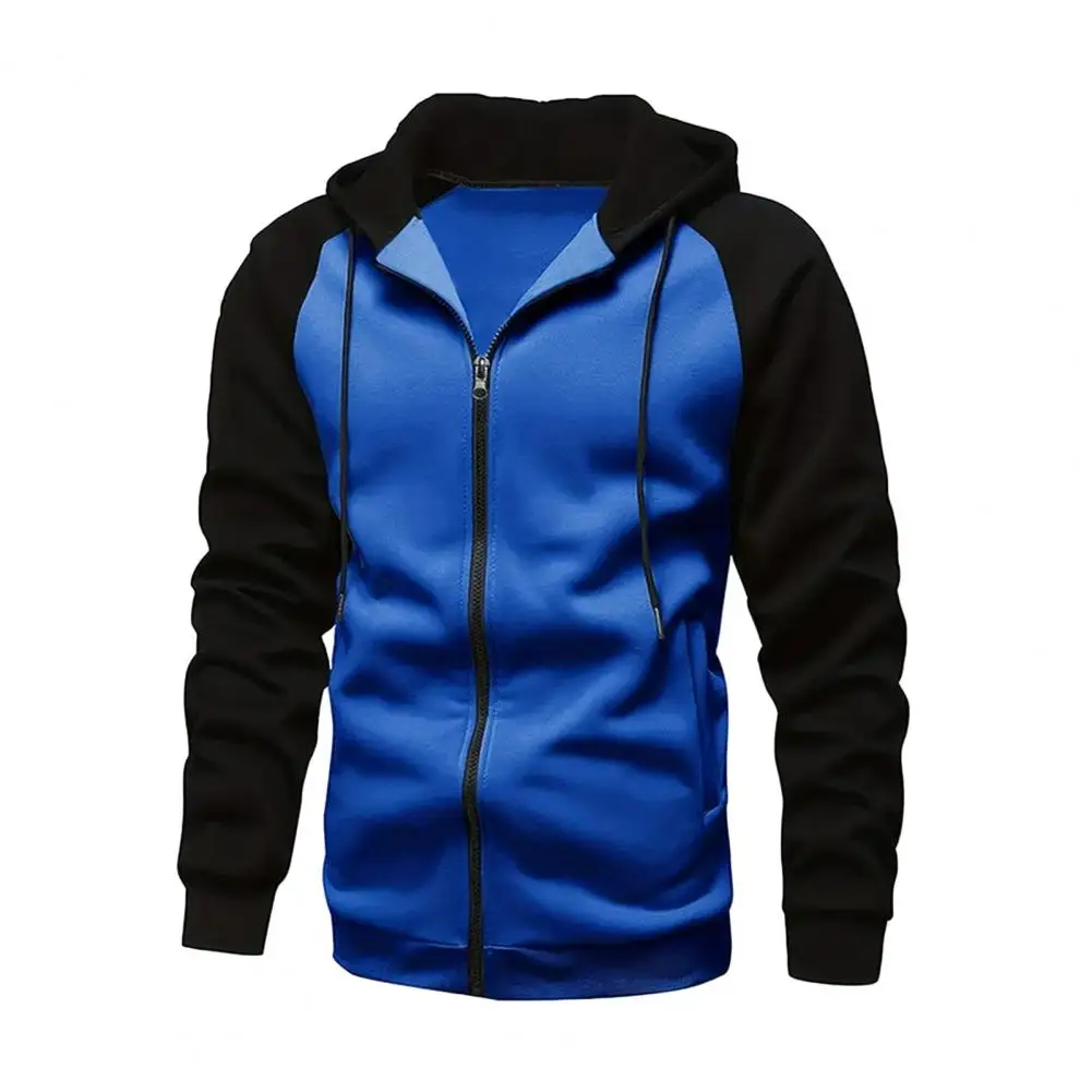 Winter Hooded Coat Men's Drawstring Hooded Cardigan Jacket for Fall Spring with Zipper Closure Color Matching Long Sleeve Soft
Winter Hooded Coat Men's Drawstring Hooded Cardigan Jacket for Fall Spring with Zipper Closure Color Matching Long Sleeve Soft