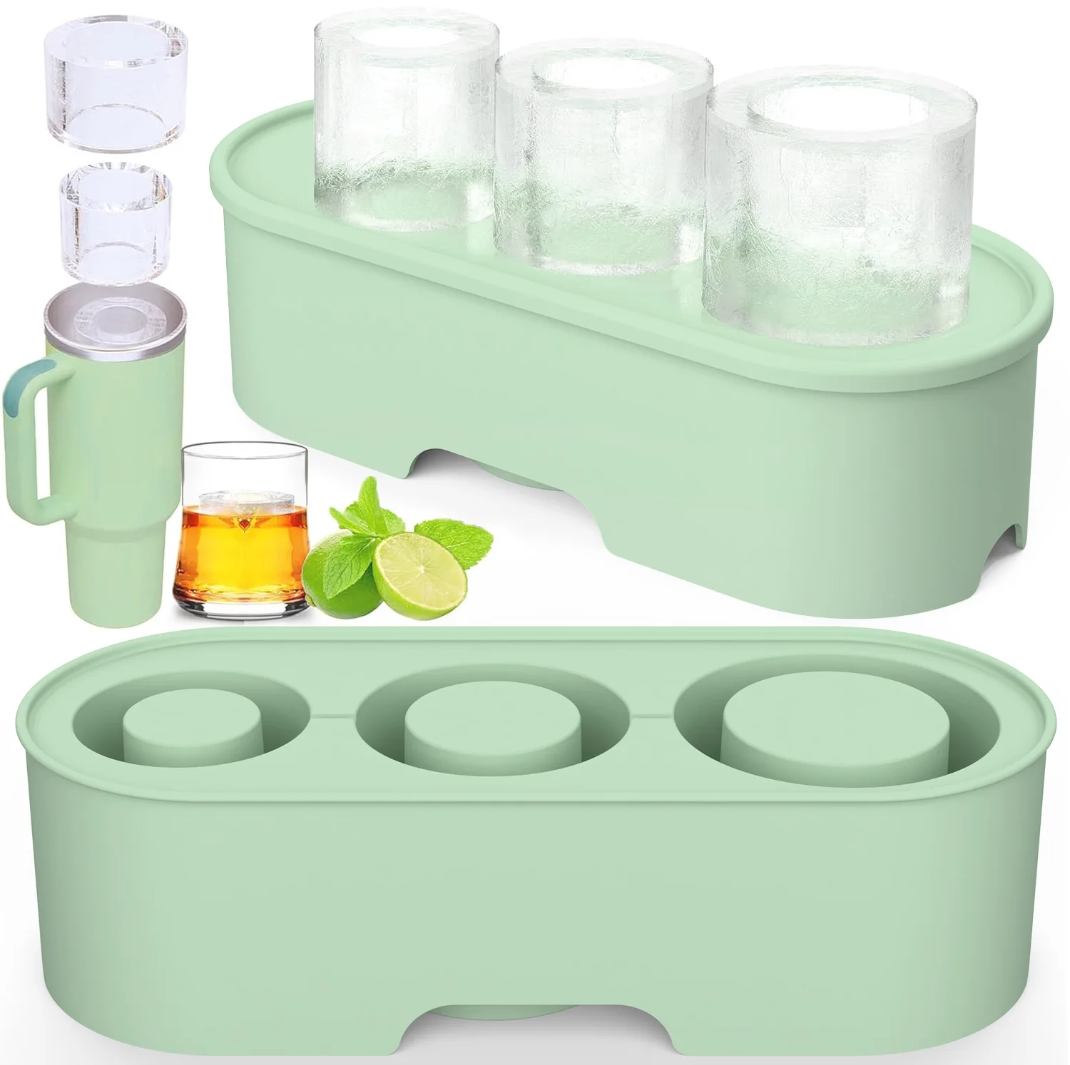 Large Capacity Ice Cube Tray, Ice Mold, Creative Silicone Ice Tray with Box, Easy to Release, Stanley
Large Capacity Ice Cube Tray, Ice Mold, Creative Silicone Ice Tray with Box, Easy to Release, Stanley