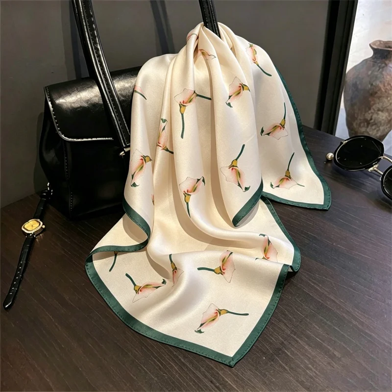 100% Silk Square Scarf Calla Lily Floral Bandana Hijab Fashion Bag Accessory Neck Head Scarf Gift for Girlfriend Ladies Daily
100% Silk Square Scarf Calla Lily Floral Bandana Hijab Fashion Bag Accessory Neck Head Scarf Gift for Girlfriend Ladies Daily