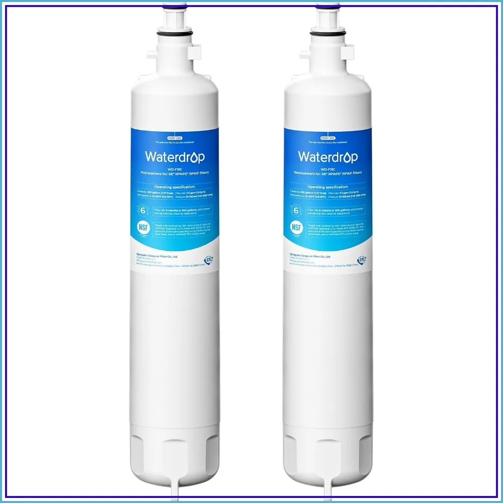 Refrigerator Water Filter Replacement for GE RPWFE, RPWF, Compatible with GFE28, PFE28, PWE23, 2-Pack
Refrigerator Water Filter Replacement for GE RPWFE, RPWF, Compatible with GFE28, PFE28, PWE23, 2-Pack