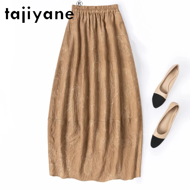 TAJIYANE 76% Natural Mulberry Silk Skirts for Women Dry Silk Long Skirt Summer Bud Hem Skirts Woman Clothing 2026 юбка женская
TAJIYANE 76% Natural Mulberry Silk Skirts for Women Dry Silk Long Skirt Summer Bud Hem Skirts Woman Clothing 2026 юбка женская