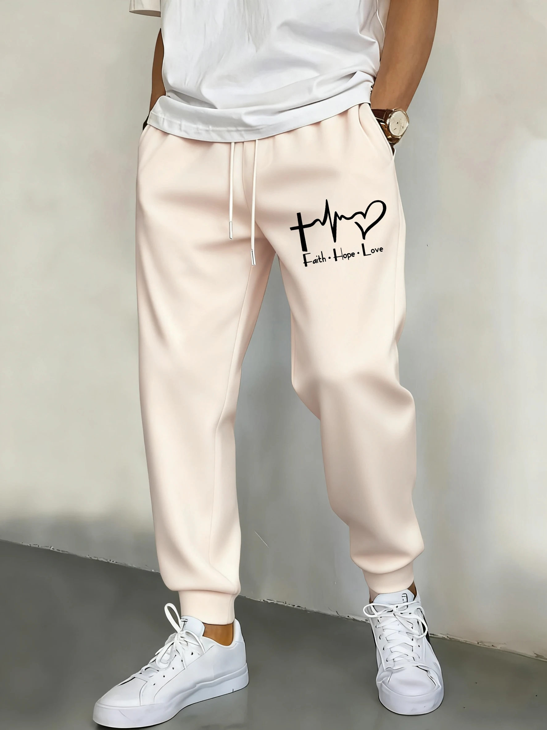 Faith Hope Love Electrocardiogram Love Printed Men'S Pants Warm Drawstring Joggers Drawstring Pocket Man Creative Jogging Pant
Faith Hope Love Electrocardiogram Love Printed Men'S Pants Warm Drawstring Joggers Drawstring Pocket Man Creative Jogging Pant