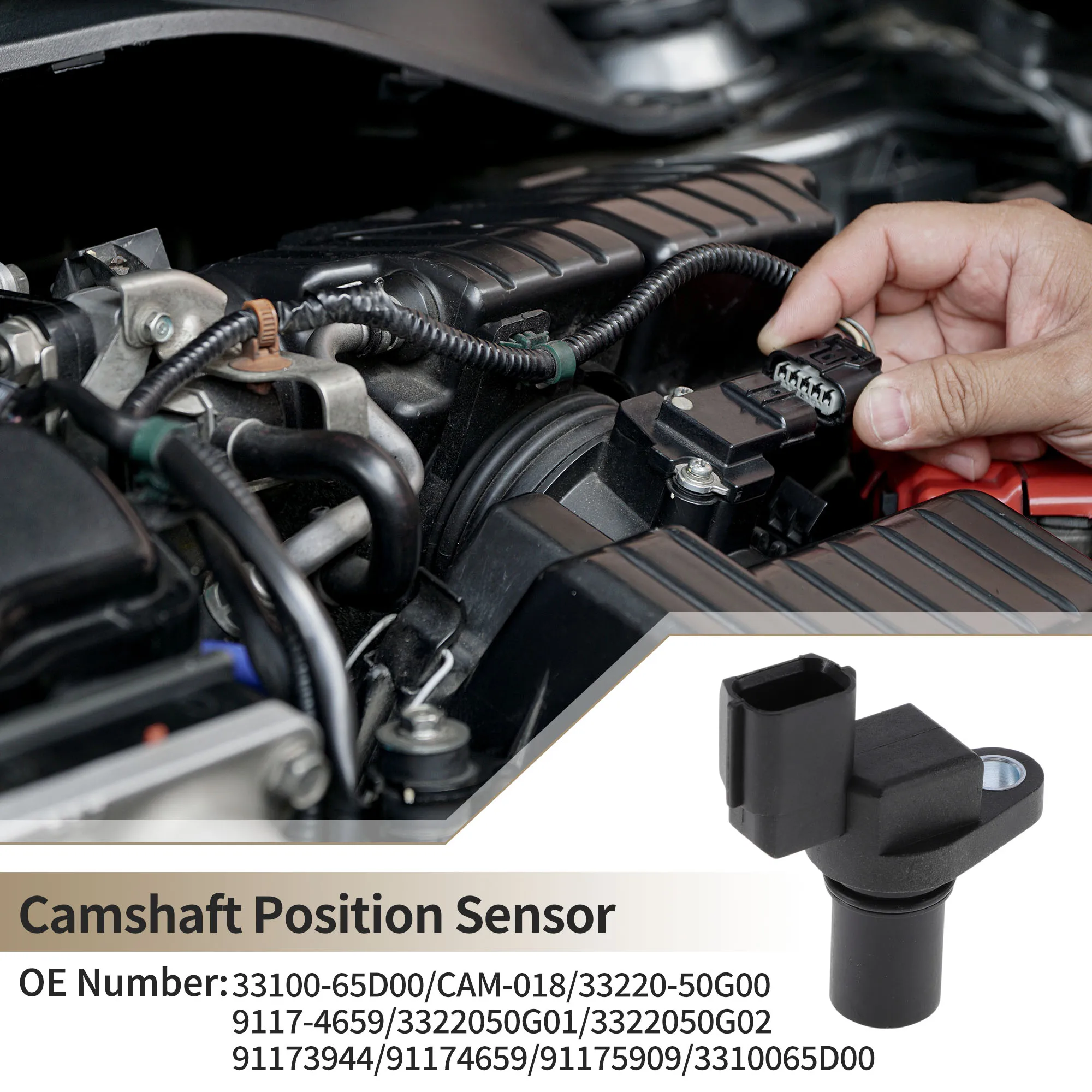 UXCELL No.33100-65D00 Датчик положения распределительного вала для Chevrolet Tracker 2.0L
UXCELL No.33100-65D00 Датчик положения распределительного вала для Chevrolet Tracker 2.0L