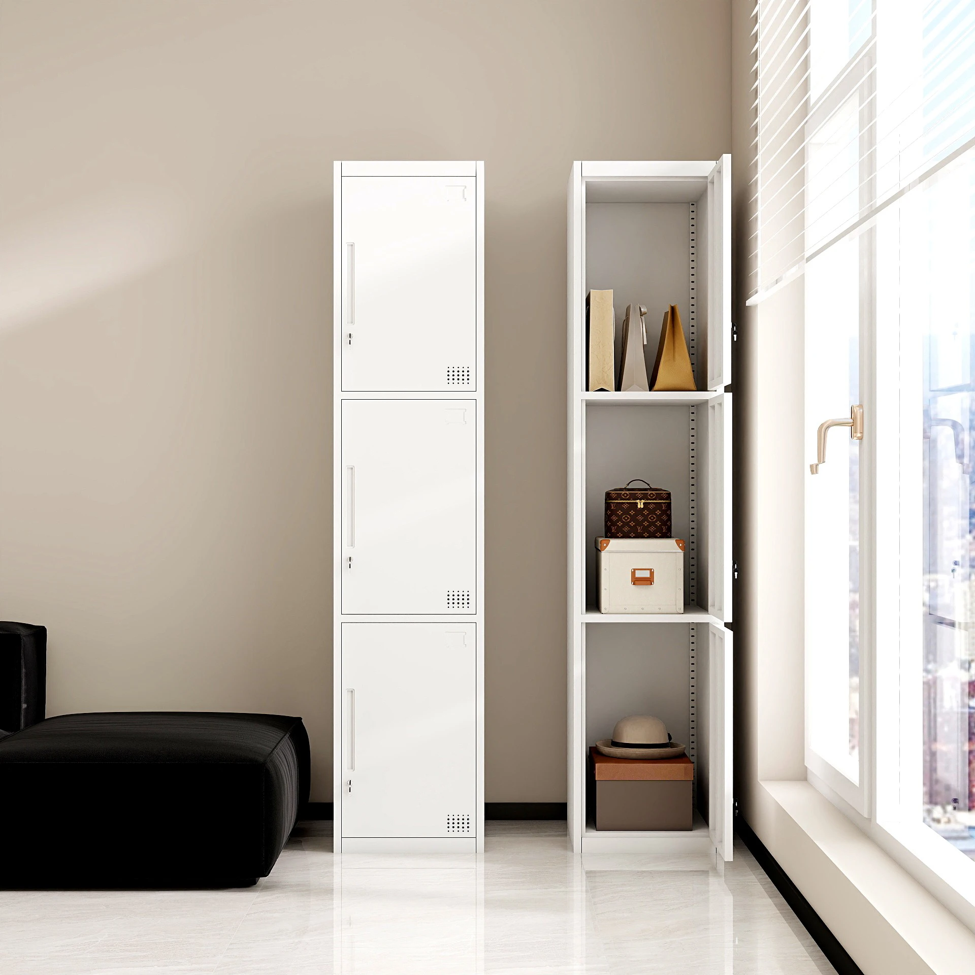 Металлический шкаф-локер Homniture в современном индустриальном стиле, прочный, экологичный, с замком, многофункциональный, для хранения, для больниц и спортзалов
Металлический шкаф-локер Homniture в современном индустриальном стиле, прочный, экологичный, с замком, многофункциональный, для хранения, для больниц и спортзалов