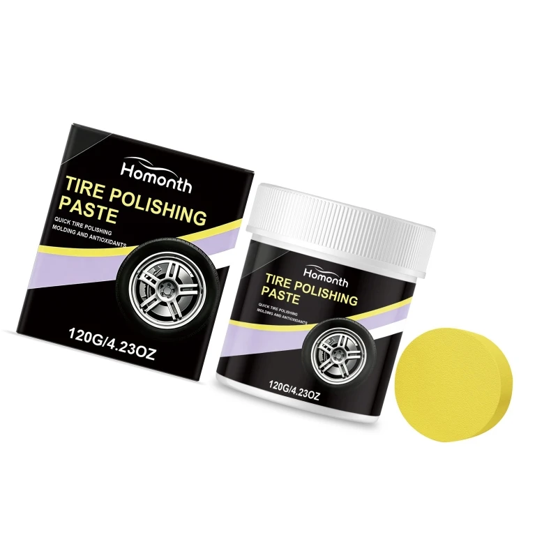 Tire Polishing Paste 120g Deep Cleaning Long Lasting with Applicator Water Sun Resistant for Cars Trucks Motorcycles D7YA
Tire Polishing Paste 120g Deep Cleaning Long Lasting with Applicator Water Sun Resistant for Cars Trucks Motorcycles D7YA