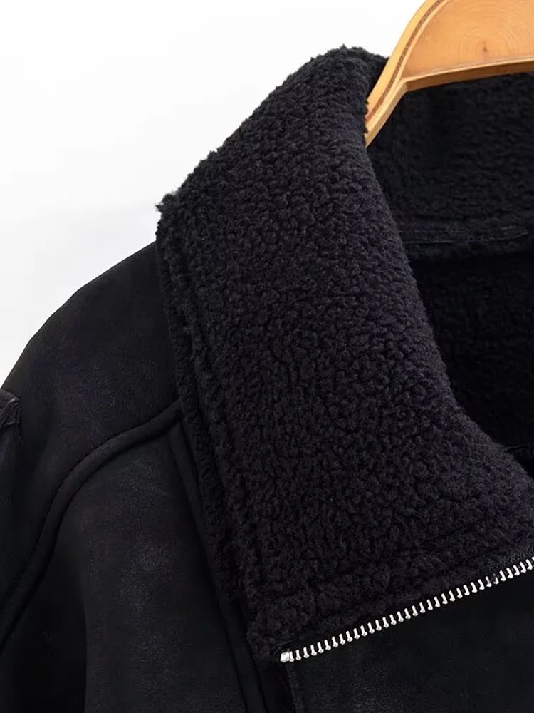 HH женская зимняя новая цельная куртка со свободным мехом и лацканами, женская модная темпераментная теплая мотоциклетная куртка с длинными рукавами
HH женская зимняя новая цельная куртка со свободным мехом и лацканами, женская модная темпераментная теплая мотоциклетная куртка с длинными рукавами