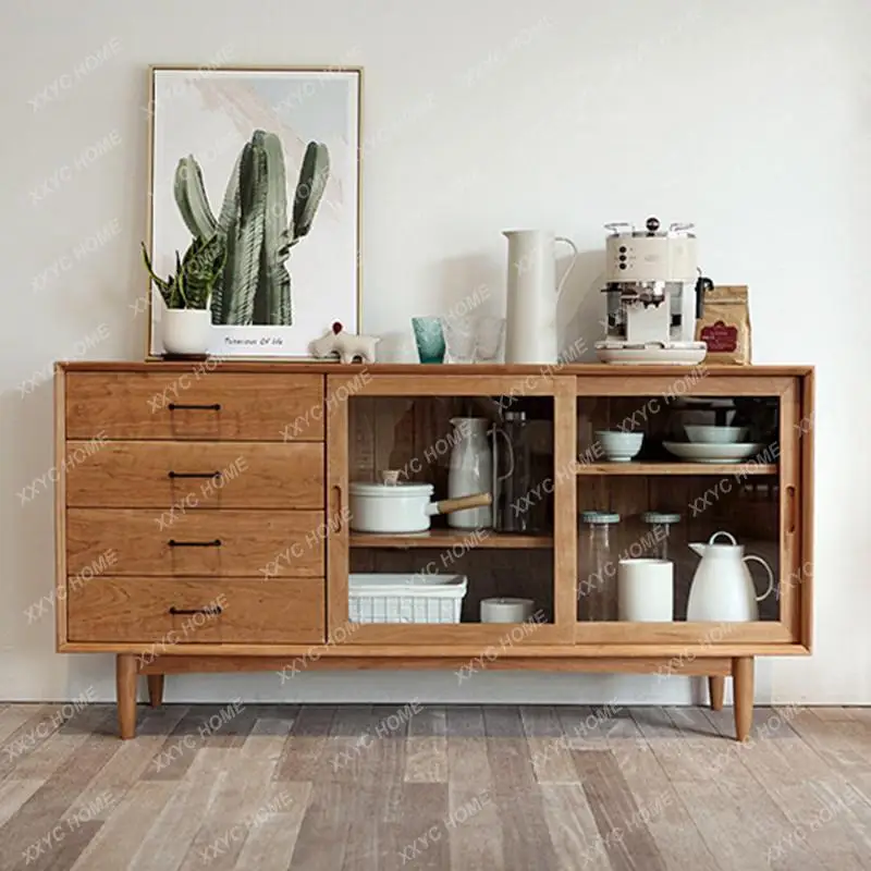 ML solid wood dining side cabinet household log tea cabinet
ML solid wood dining side cabinet household log tea cabinet