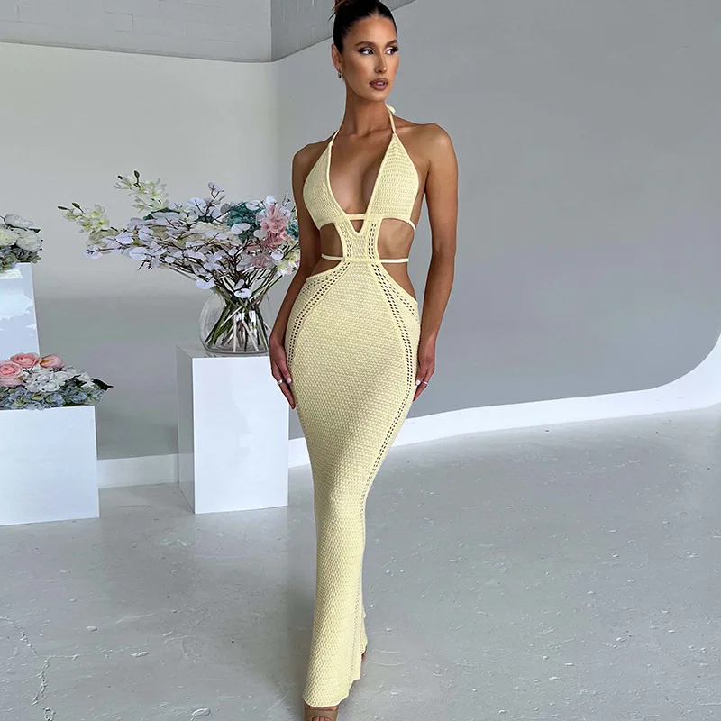 Fashionable American Sexy Street Style Pure Desire Hanging Neck Wrapped Chest Hollow Splicing Lace Dress for Women 2026 Summer
Fashionable American Sexy Street Style Pure Desire Hanging Neck Wrapped Chest Hollow Splicing Lace Dress for Women 2026 Summer