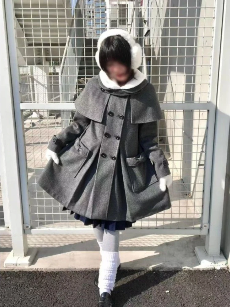 Japanese Double Breasted JK Jackets Mujer Autumn Cute Wool Coat Subcultural Women's Y2k Clothes Wool & Blends Trench Coats
Japanese Double Breasted JK Jackets Mujer Autumn Cute Wool Coat Subcultural Women's Y2k Clothes Wool & Blends Trench Coats