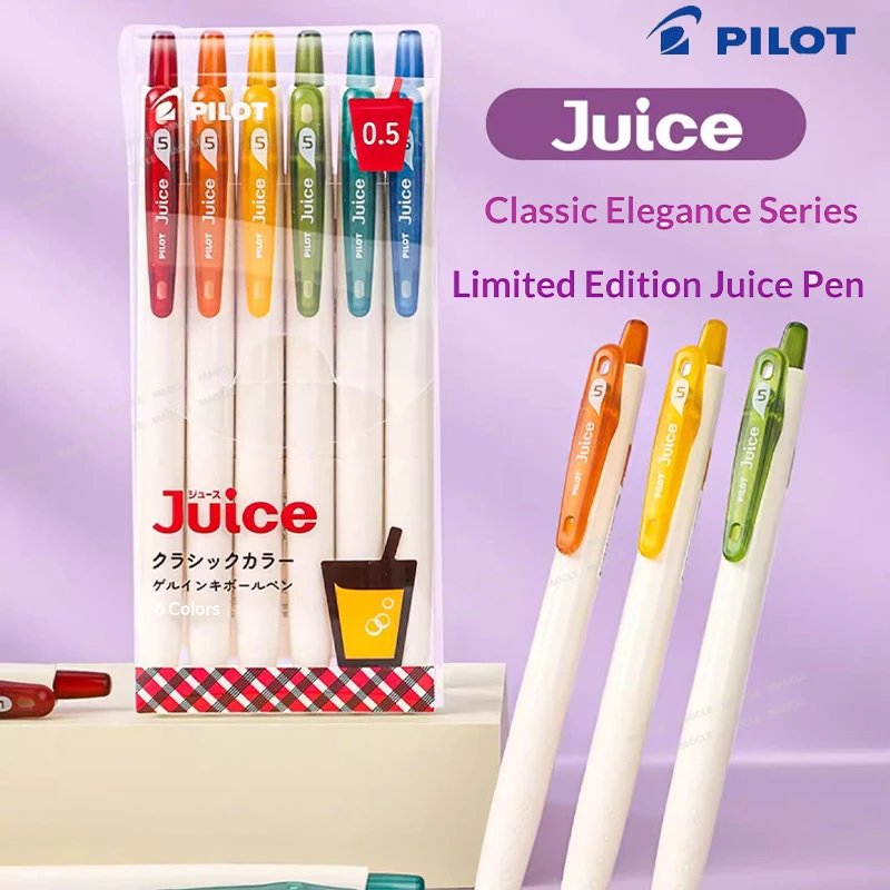 Гелевая ручка Pilot Juice Classic/Elegance Limited, 0.5 мм, с пулевидным наконечником, на водной основе, с пигментными цветными чернилами, для ведения дневников, рисования и письма.
Гелевая ручка Pilot Juice Classic/Elegance Limited, 0.5 мм, с пулевидным наконечником, на водной основе, с пигментными цветными чернилами, для ведения дневников, рисования и письма.