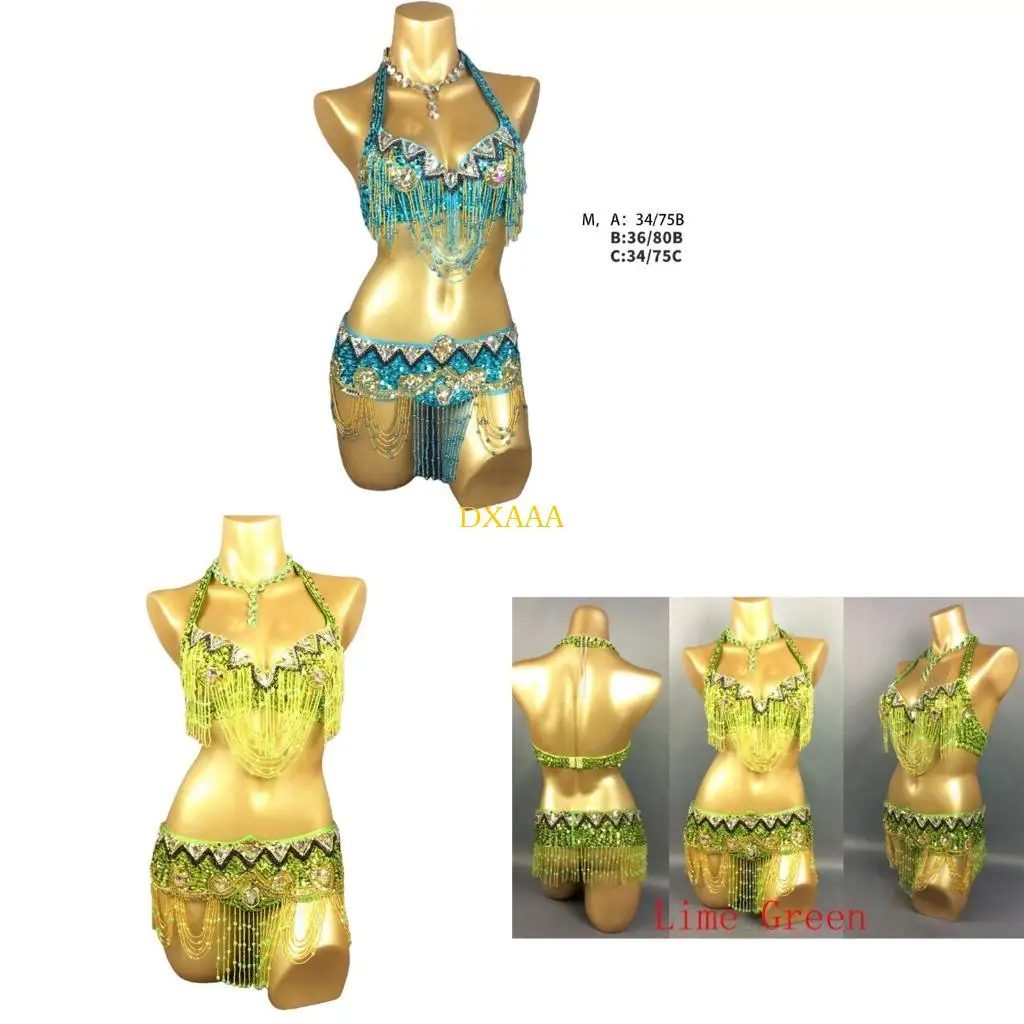 DXAA 2Pcs Belly Dance Costume Set for Women Adults Professional Tribal Belly Dancing Bra and Belt Carnival Outfits
DXAA 2Pcs Belly Dance Costume Set for Women Adults Professional Tribal Belly Dancing Bra and Belt Carnival Outfits