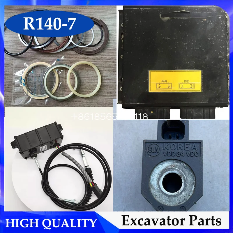 R140-7 Excavator Parts Seal Kit/Controller/Throttle Motor/Solenoid Coil for Hyundai
R140-7 Excavator Parts Seal Kit/Controller/Throttle Motor/Solenoid Coil for Hyundai
