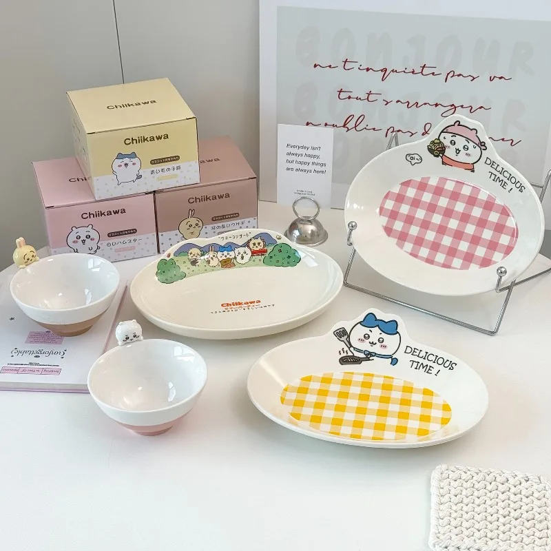 Chiikawa Cute Kawaii Ceramic Fruit Dish Hachiware Usagi Japanese Style Home High Aesthetic Lightweight Portable Durable Gifts
Chiikawa Cute Kawaii Ceramic Fruit Dish Hachiware Usagi Japanese Style Home High Aesthetic Lightweight Portable Durable Gifts