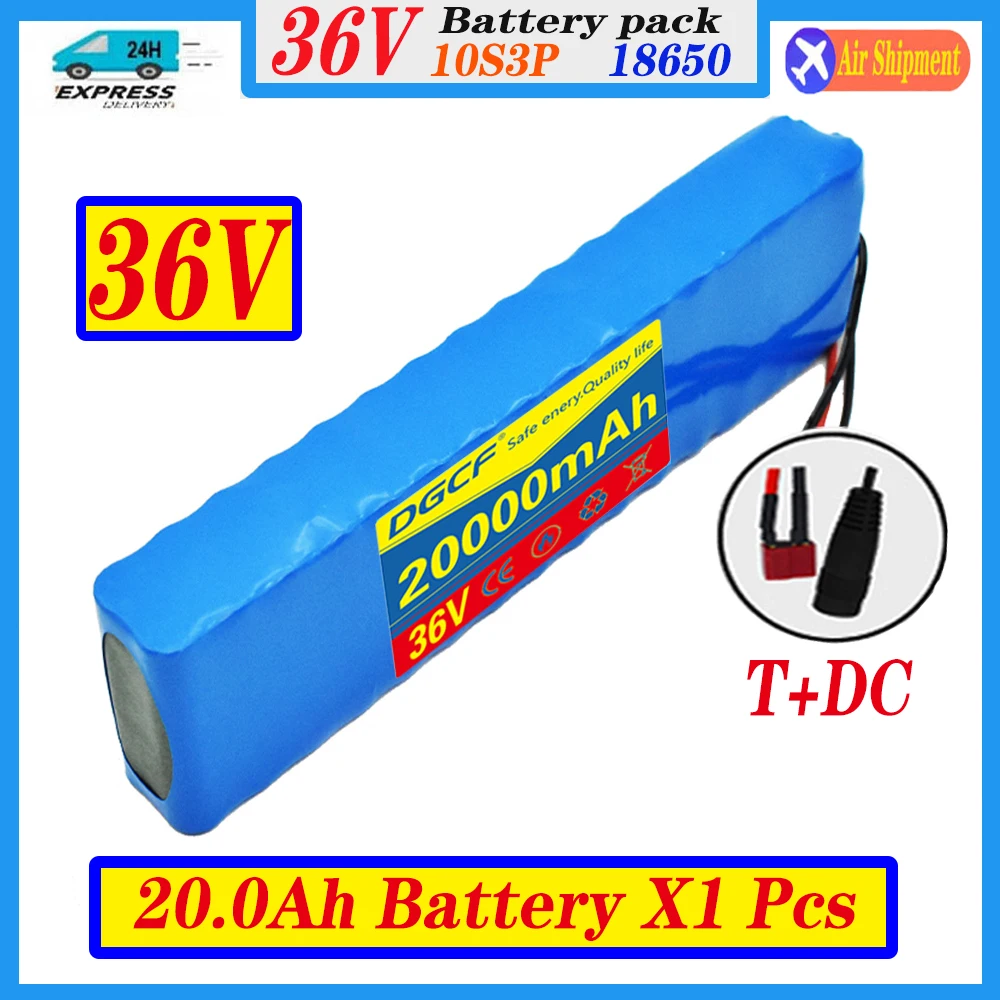 10S3P 36V 20000mAh 18650 Rechargeable Lithium Battery Pack 1000W Power Modified Bicycle electric scooter Vehicle with BMS
10S3P 36V 20000mAh 18650 Rechargeable Lithium Battery Pack 1000W Power Modified Bicycle electric scooter Vehicle with BMS