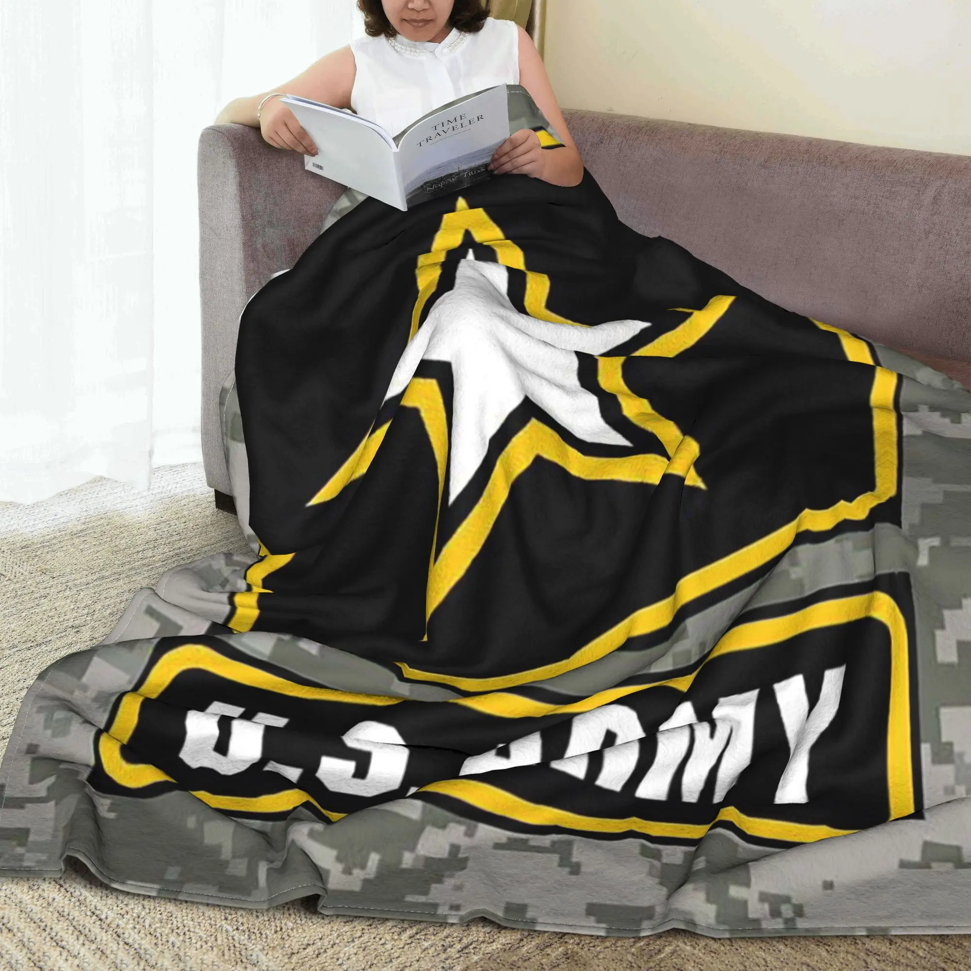 Vintage US Army Star Emblem Camouflage Camo Blanket Fleece Sofa Throw Blanket for Couch Bedding Outdoor Throws Bedspread Quilt
Vintage US Army Star Emblem Camouflage Camo Blanket Fleece Sofa Throw Blanket for Couch Bedding Outdoor Throws Bedspread Quilt