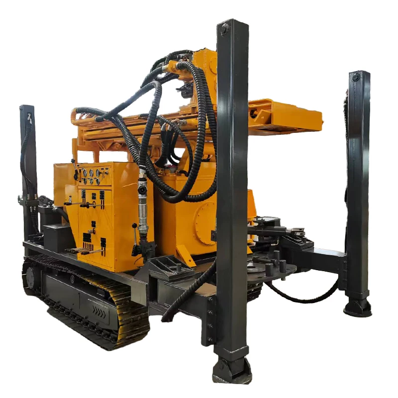 New Popular Portable Top-ranking Professional Portable Crawler Rotary Water and Pneumatic Drilling Rig