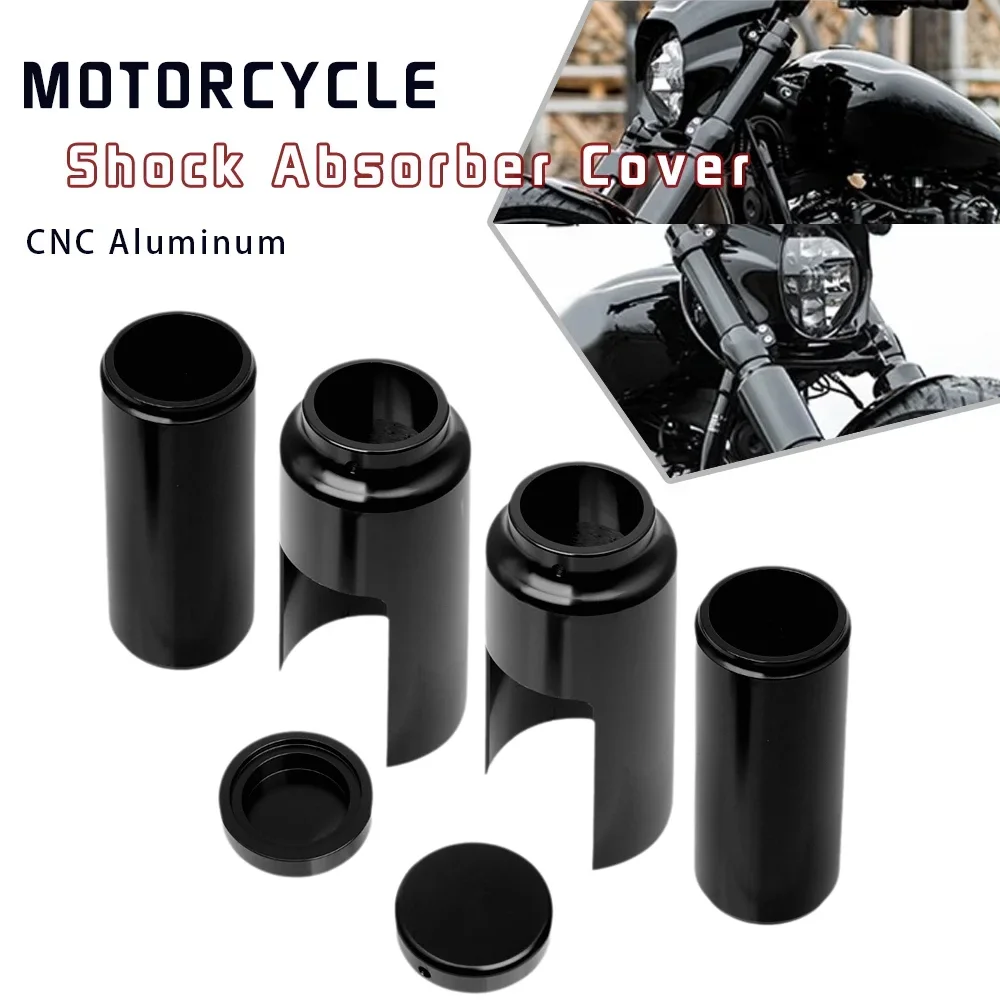Aluminum Motorcycle CNC Black Full Fork Cover Fork Tubes Caps Set For Harley Softail Street Bob FXBB FXBBS 2018-2022 2023 2024
Aluminum Motorcycle CNC Black Full Fork Cover Fork Tubes Caps Set For Harley Softail Street Bob FXBB FXBBS 2018-2022 2023 2024