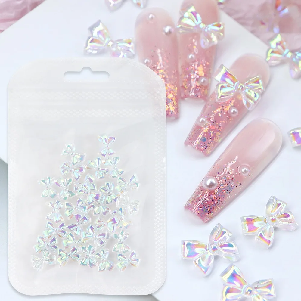 30Pcs/set Resin Bowknot Nail Decorations Aurora Jelly Bow Tie Bow Nail Accessories Ribbon Bow White Bowknot Nail Rhinestones
30Pcs/set Resin Bowknot Nail Decorations Aurora Jelly Bow Tie Bow Nail Accessories Ribbon Bow White Bowknot Nail Rhinestones
