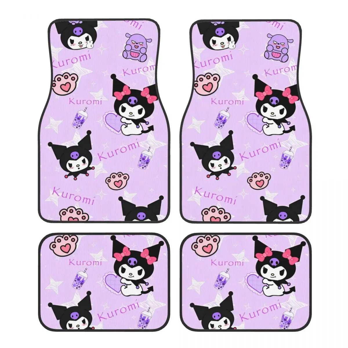 Kuromi Universal Fit Car Floor Mats Cute Car Carpet Mat Set of 4pcs with Anti-Slip Backing Fit for Sedans Trucks 
Kuromi Universal Fit Car Floor Mats Cute Car Carpet Mat Set of 4pcs with Anti-Slip Backing Fit for Sedans Trucks