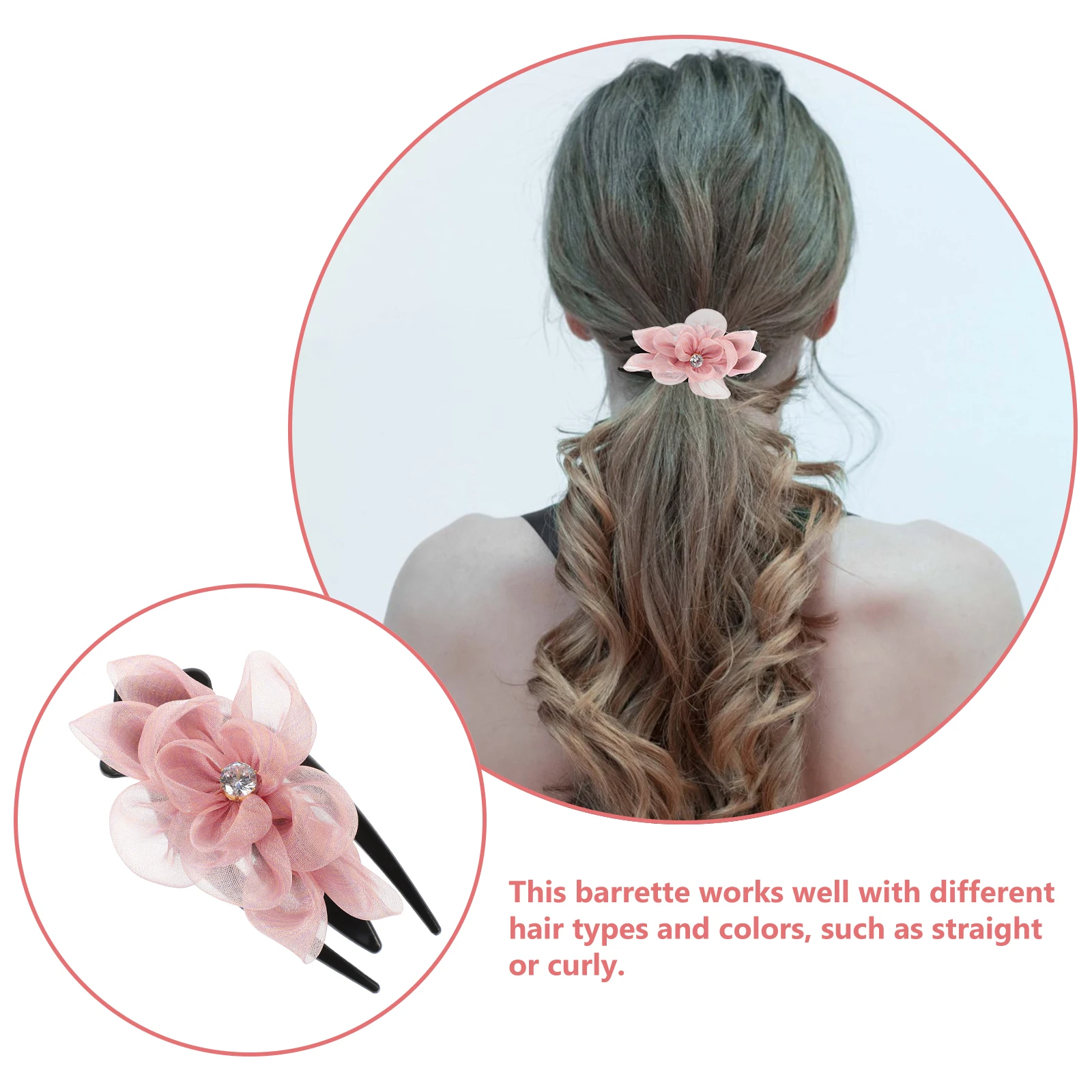 Flower Clips Purple Large Size Women Accessories Wedding Party Styling Flat No Crease Thin Hair Claw Hold Ponytail Durable 
Flower Clips Purple Large Size Women Accessories Wedding Party Styling Flat No Crease Thin Hair Claw Hold Ponytail Durable