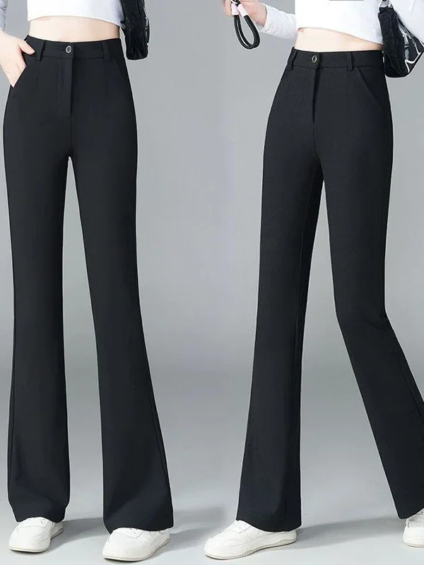 High Waist Wide Leg Suit Pants Women's Casual Black Flared Trousers Summer Fashion High Waist Pants Straight Cut Long Trousers
High Waist Wide Leg Suit Pants Women's Casual Black Flared Trousers Summer Fashion High Waist Pants Straight Cut Long Trousers