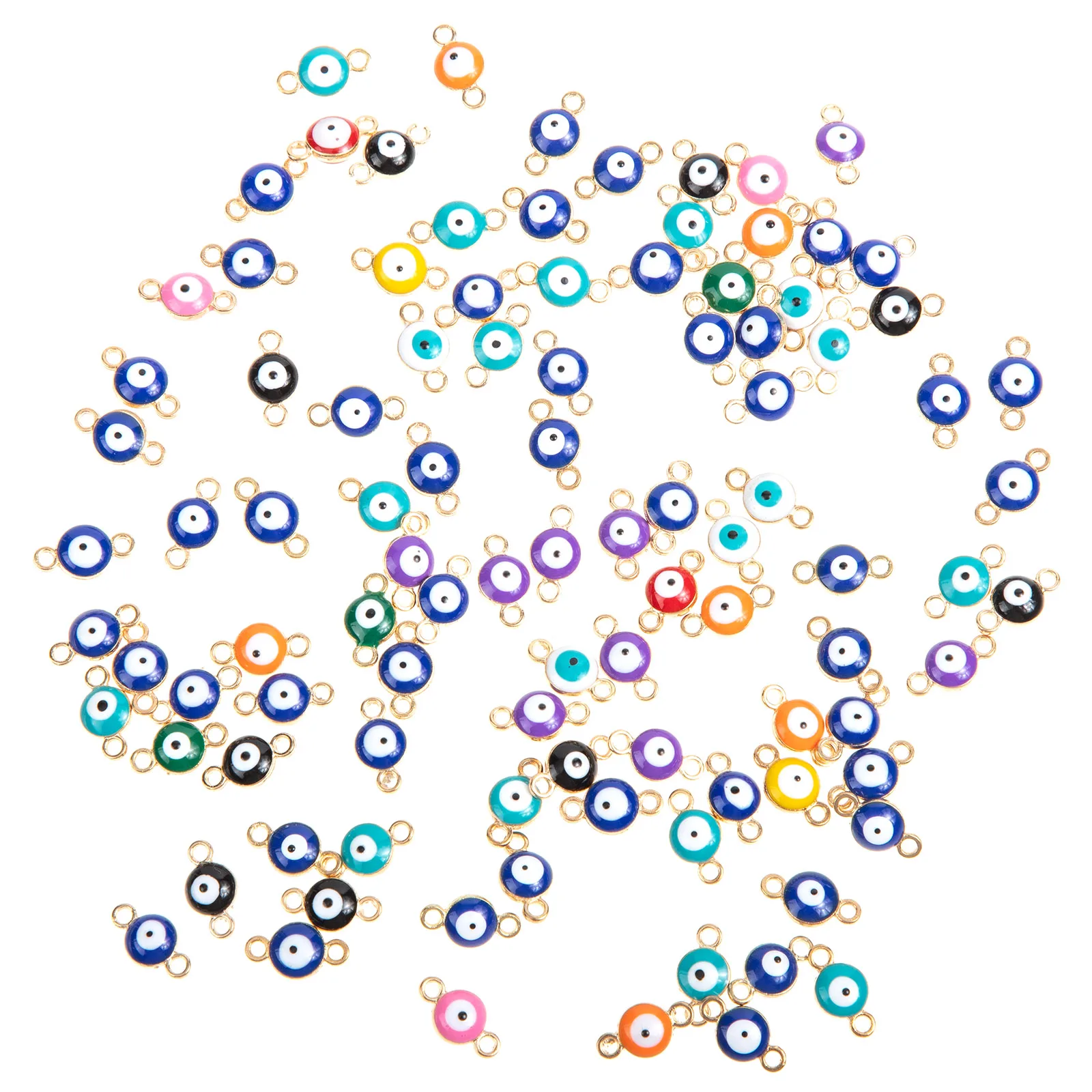 100 Pcs Evil Eye Pendant Alloy Acrylic Durable Bright Color Jewelry Making Bracelet Ornaments Craft Accessories
100 Pcs Evil Eye Pendant Alloy Acrylic Durable Bright Color Jewelry Making Bracelet Ornaments Craft Accessories