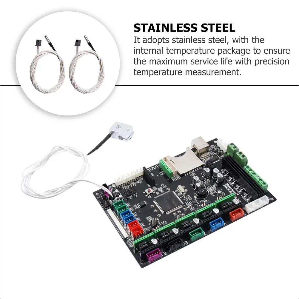 5 Pcs Thermistor Sensor High Temperature Thermal Resistor 3d Printer for Stainless Steel Pipe Hot End Resistance Parts
5 Pcs Thermistor Sensor High Temperature Thermal Resistor 3d Printer for Stainless Steel Pipe Hot End Resistance Parts