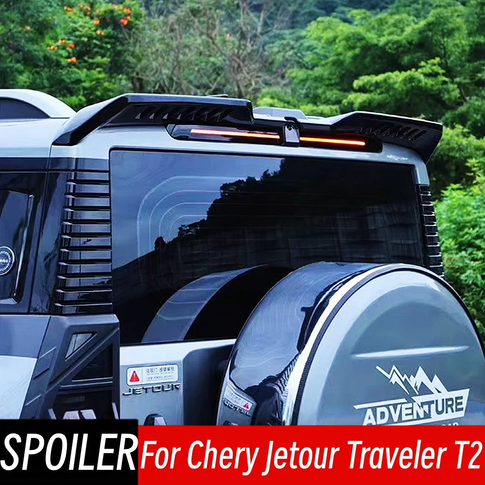For 2023 2024 Chery Jetour Traveler T2 Bodykit Car Rear Roof Trunk Lid Spoiler Wings Black Carbon Car Tuning Accessories Part
For 2023 2024 Chery Jetour Traveler T2 Bodykit Car Rear Roof Trunk Lid Spoiler Wings Black Carbon Car Tuning Accessories Part
