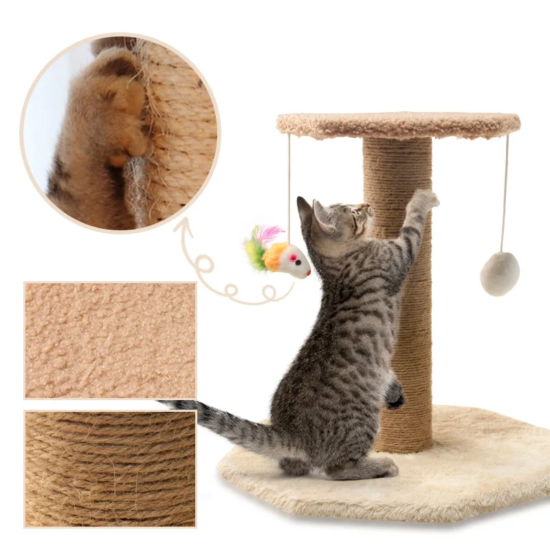 Small sword hemp pole and simple pet supplies cat climbing frame toy scratching post wooden modern cat tree tower house
Small sword hemp pole and simple pet supplies cat climbing frame toy scratching post wooden modern cat tree tower house