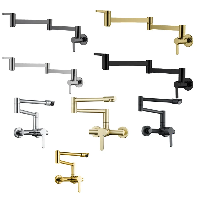 Kitchen Sink Faucet Pot Filler Faucet Wall Mounted Hot And Cold Mixed Faucet Foldable Faucet 360 ° Rotating Faucet Brushed Gold
Kitchen Sink Faucet Pot Filler Faucet Wall Mounted Hot And Cold Mixed Faucet Foldable Faucet 360 ° Rotating Faucet Brushed Gold