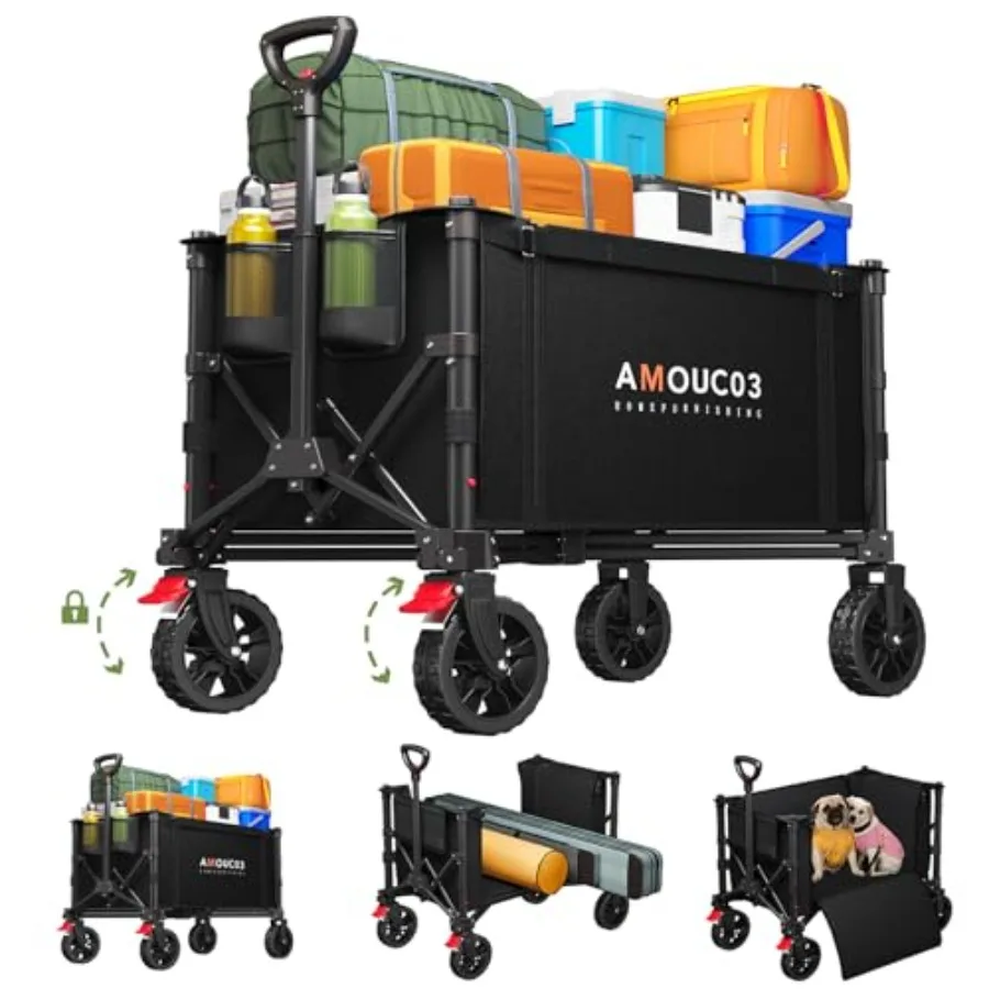 Wagons Carts Foldable Collapsible Wagon Cart with 220 lbs Max Load and Expandable Storage Space HeavyDuty Foldable Wagon Cart w
Wagons Carts Foldable Collapsible Wagon Cart with 220 lbs Max Load and Expandable Storage Space HeavyDuty Foldable Wagon Cart w
