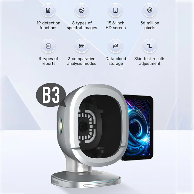 New 3D AI Skin Scanner Magic Mirror 12M X HD Camera 3 Light Spectrum Advanced Facial Diagnosis Salon Tool
New 3D AI Skin Scanner Magic Mirror 12M X HD Camera 3 Light Spectrum Advanced Facial Diagnosis Salon Tool