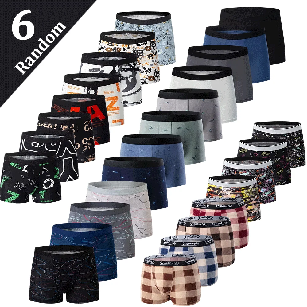 Random 6Pcs Men's Printed Boxer Underwear Comfortable And Versatile Sexy Young Men's Leisure Sports Beach Pants For Men
Random 6Pcs Men's Printed Boxer Underwear Comfortable And Versatile Sexy Young Men's Leisure Sports Beach Pants For Men