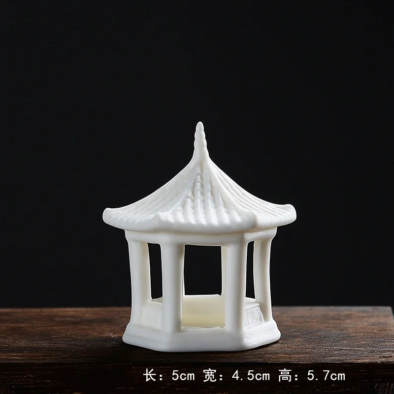 Chinese style mini pavilion ceramic purple clay home Zen bonsai landscape tea table tea pet tabletop decoration
Chinese style mini pavilion ceramic purple clay home Zen bonsai landscape tea table tea pet tabletop decoration