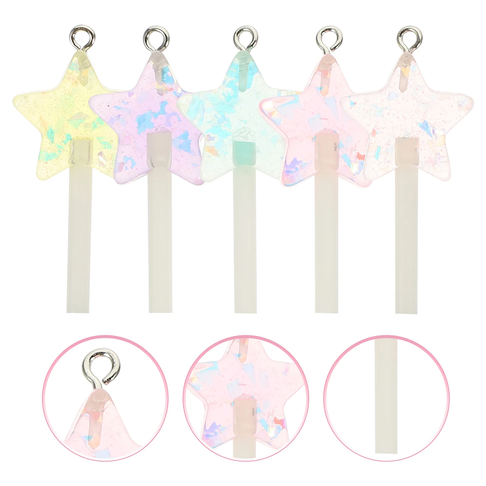 20Pcs Star Lollipop Resin Charms Pendant DIY Jewelry Making Keychain Candy Pendant Bright Colorful Charms Key Ring Hangings
20Pcs Star Lollipop Resin Charms Pendant DIY Jewelry Making Keychain Candy Pendant Bright Colorful Charms Key Ring Hangings